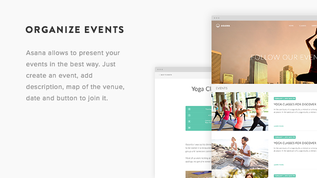 Asana WordPress Theme Presentation Image