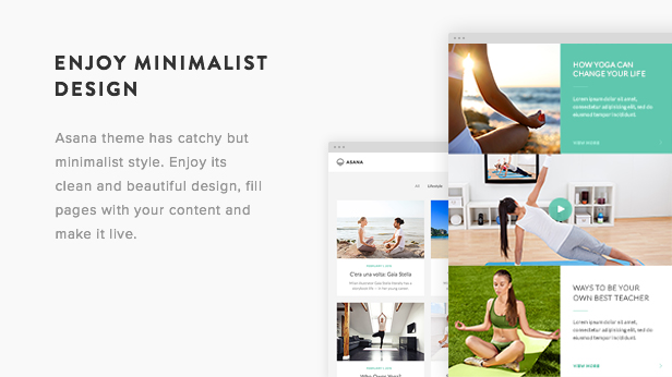 Asana WordPress Theme Presentation Image